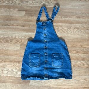 Hot Kiss Blue‎ Denim Pinafore Dress with Adjustable Straps